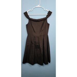 Mustard Seed Size Medium Black Off Shoulder Knee Length 50s Theme Dress
